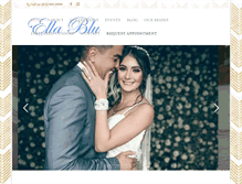 Tablet Screenshot of ellablubridal.com